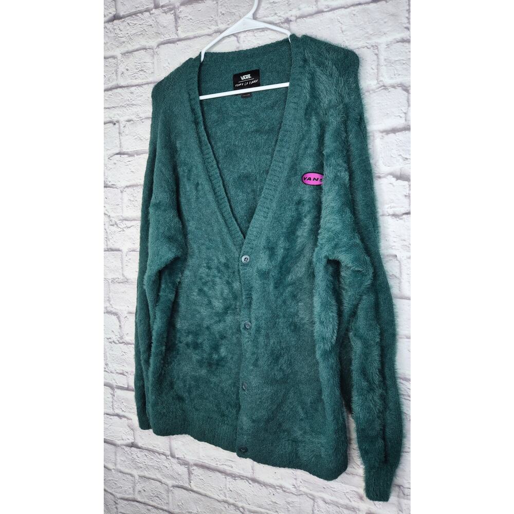 Vans X Curren X Knost Cardigan Teal Unisex Size Medium Thalia Pilgrim Saturday's - Picture 4 of 9